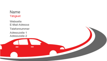 Automobilbranche & Transport Visitenkarte 18