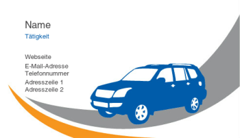 Automobilbranche & Transport Visitenkarte 74