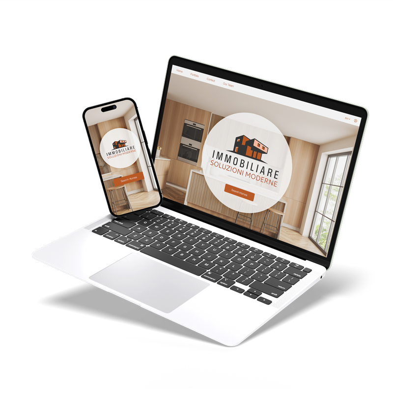 Modern Solution Real Estate è un logo con un design elegante creato con Logo Maker per rappresentare una società immobiliare, da utilizzare su sito web professionale, biglietti da visita e altro ancora