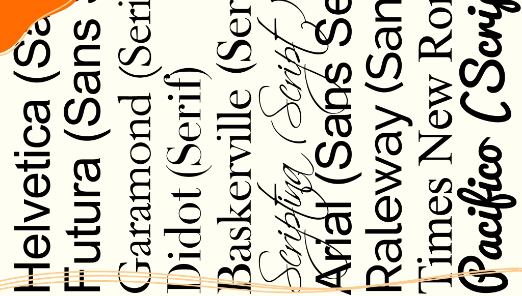 Examples of the top 10 best fonts for business cards