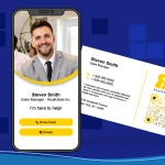 Digital business card example